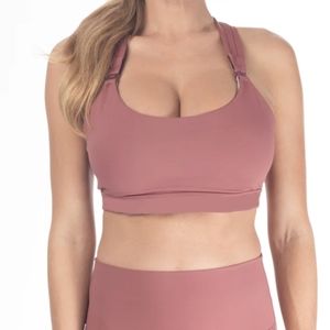Sweat and milk nursing or pumping  sports bra size Medium